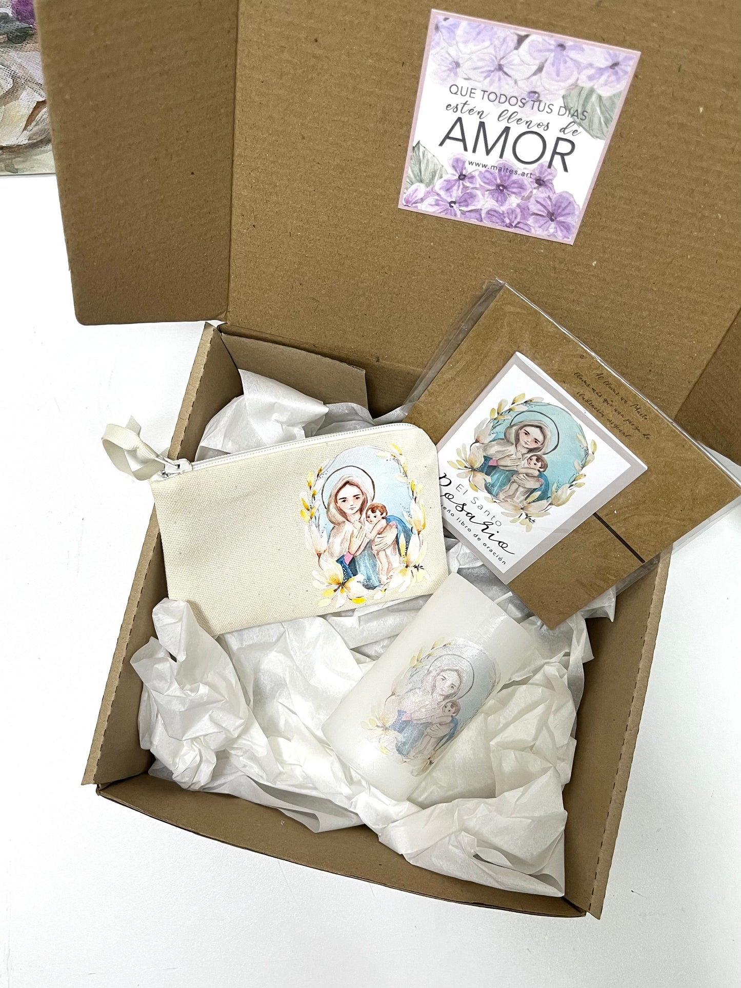 Cajita de Fe Rosas a María - Edición Limitada - Gift Box del Rosario