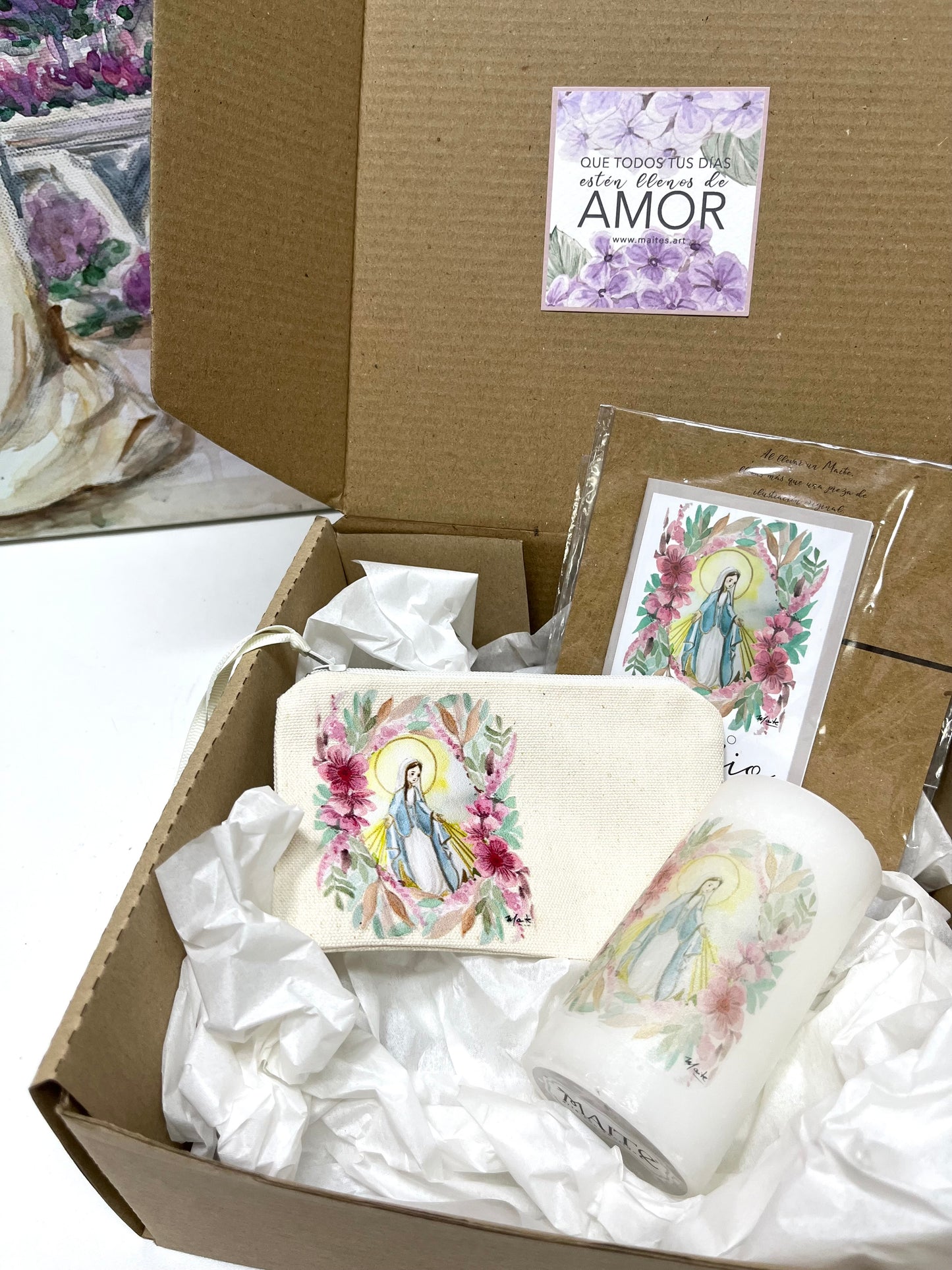 Cajita de Fe Rosas a María - Edición Limitada - Gift Box del Rosario
