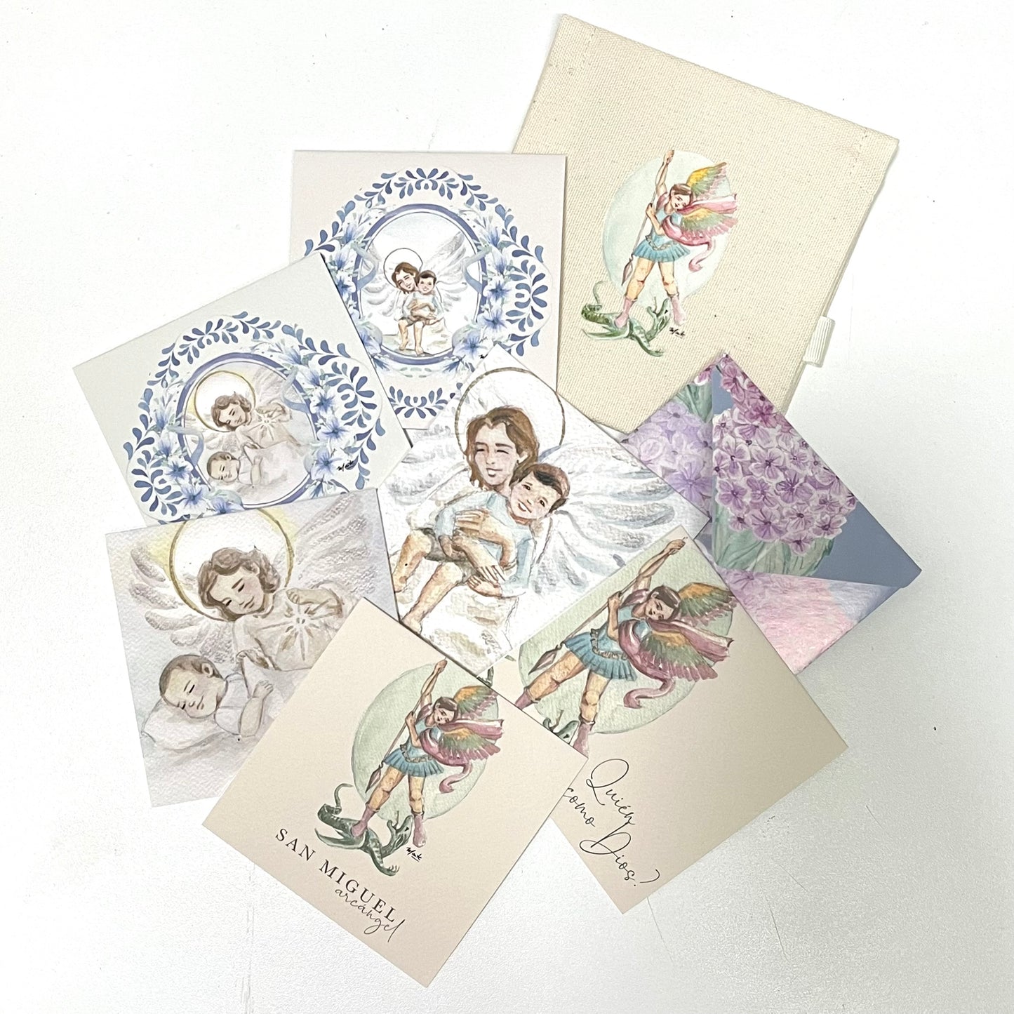 San Miguel Arcangel  - Set de 12 Tarjetas con Sobre