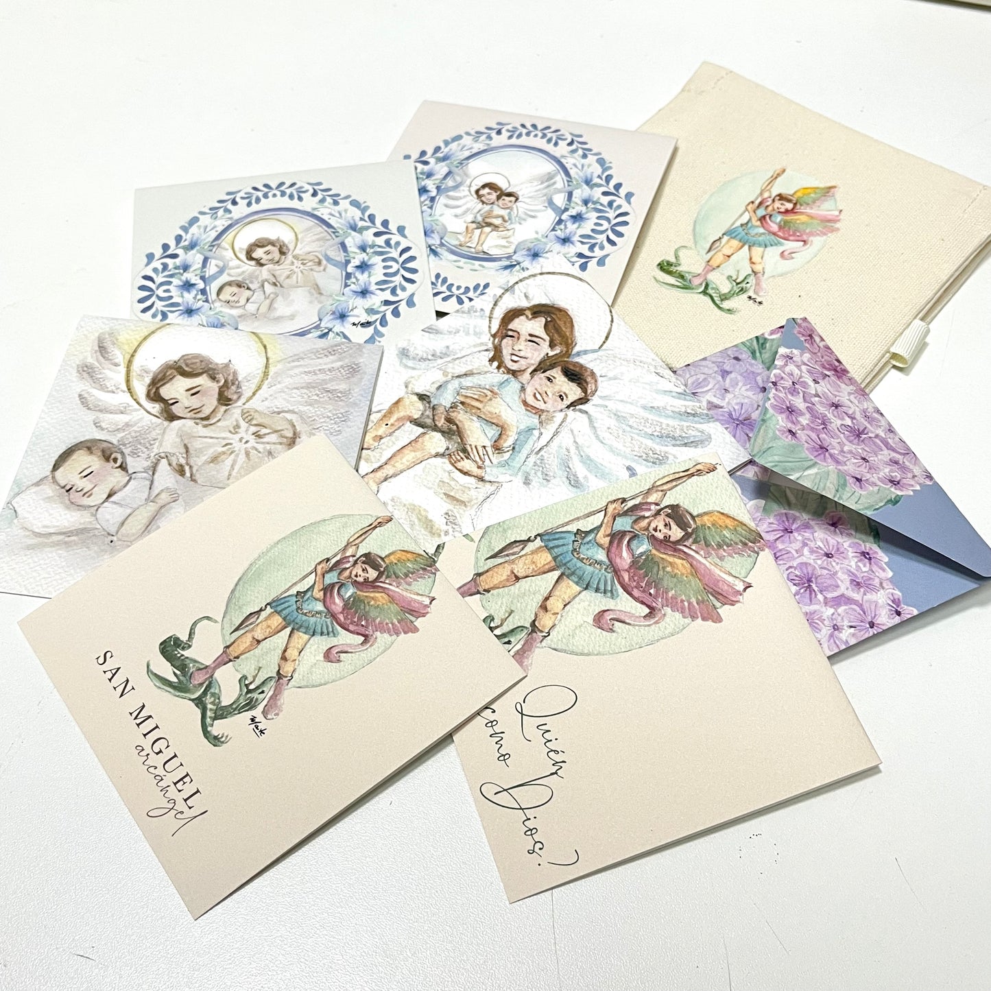 San Miguel Arcangel  - Set de 12 Tarjetas con Sobre