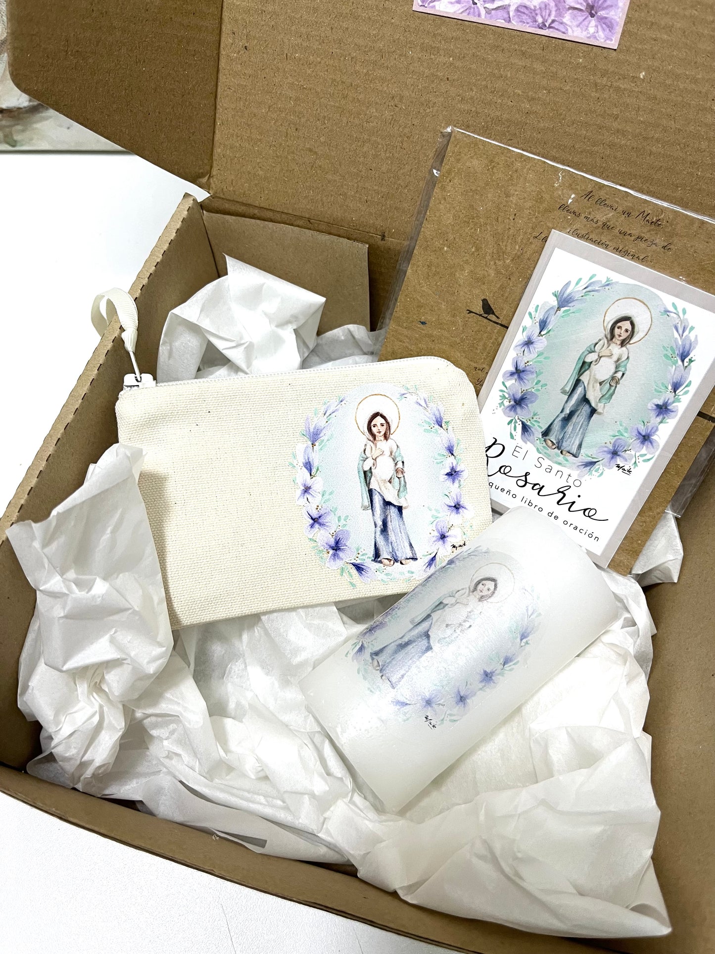 Cajita de Fe Rosas a María - Edición Limitada - Gift Box del Rosario