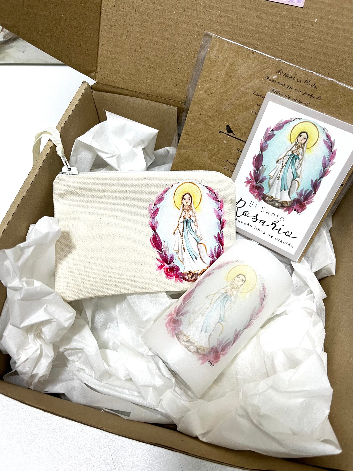 Cajita de Fe Rosas a María - Edición Limitada - Gift Box del Rosario