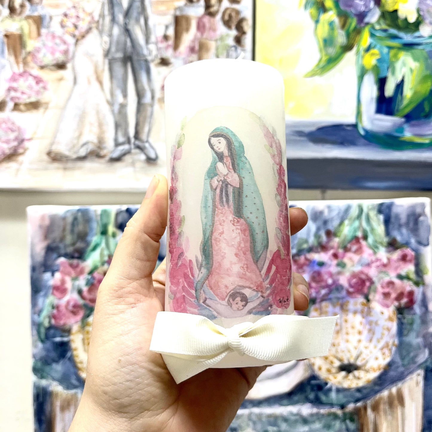 Vela tipo Cirio - Virgen de Guadalupe