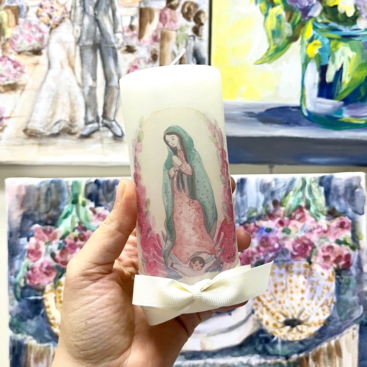 Vela tipo Cirio - Virgen de Guadalupe