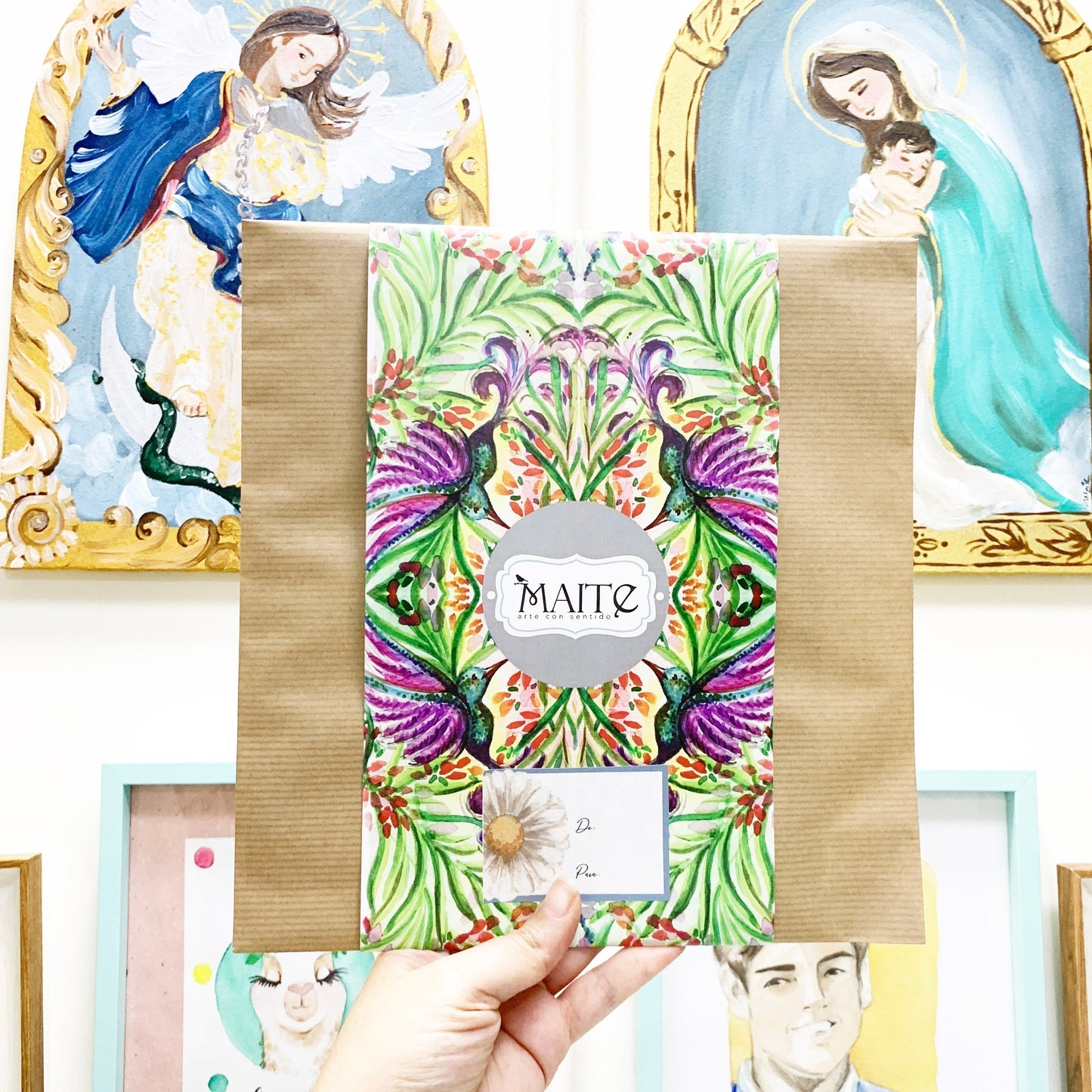 Lámina Santa E Inmaculada Virgen María - Cuadrado - Print