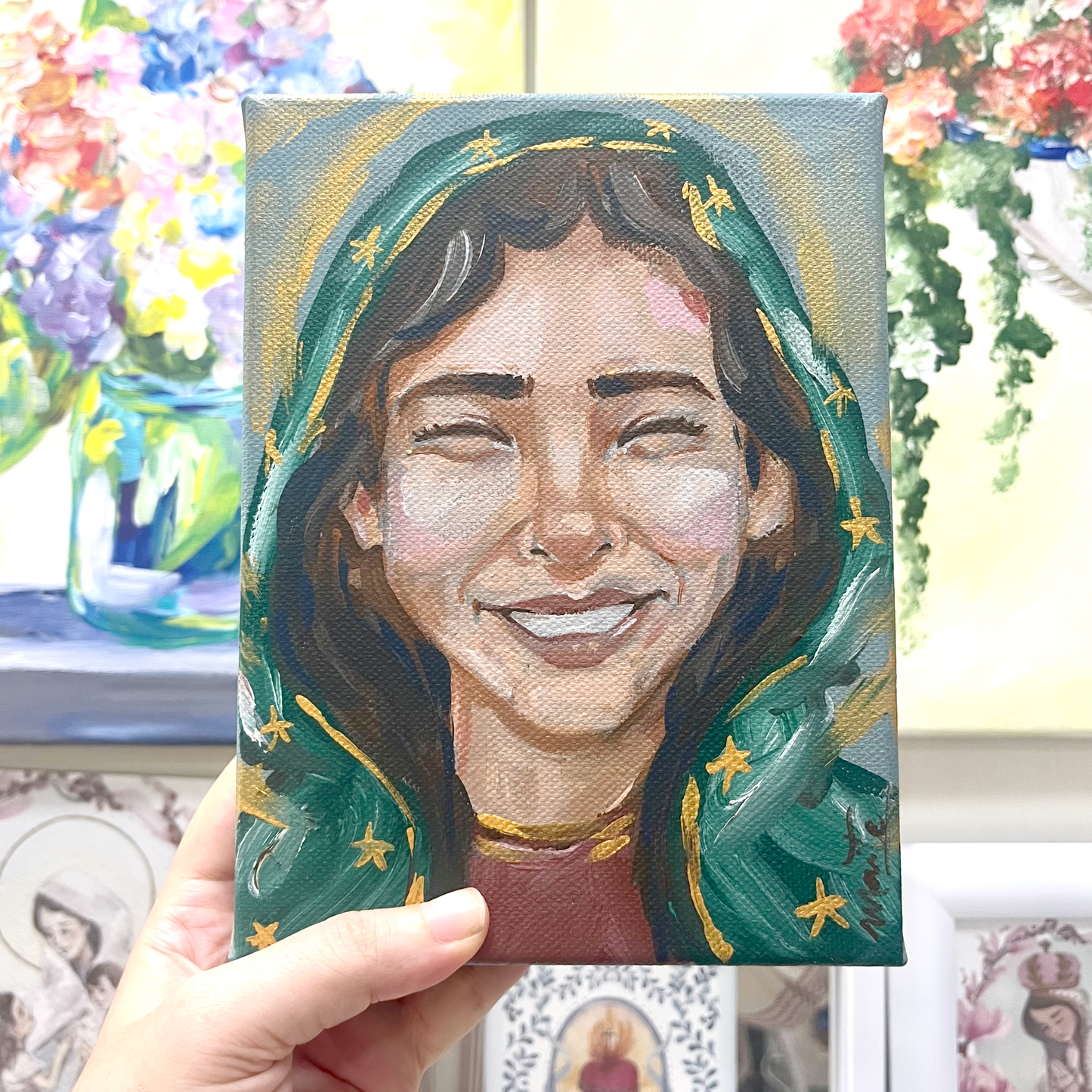 La Alegría de Nuestra Señora de Guadalupe  - Cuadro Original