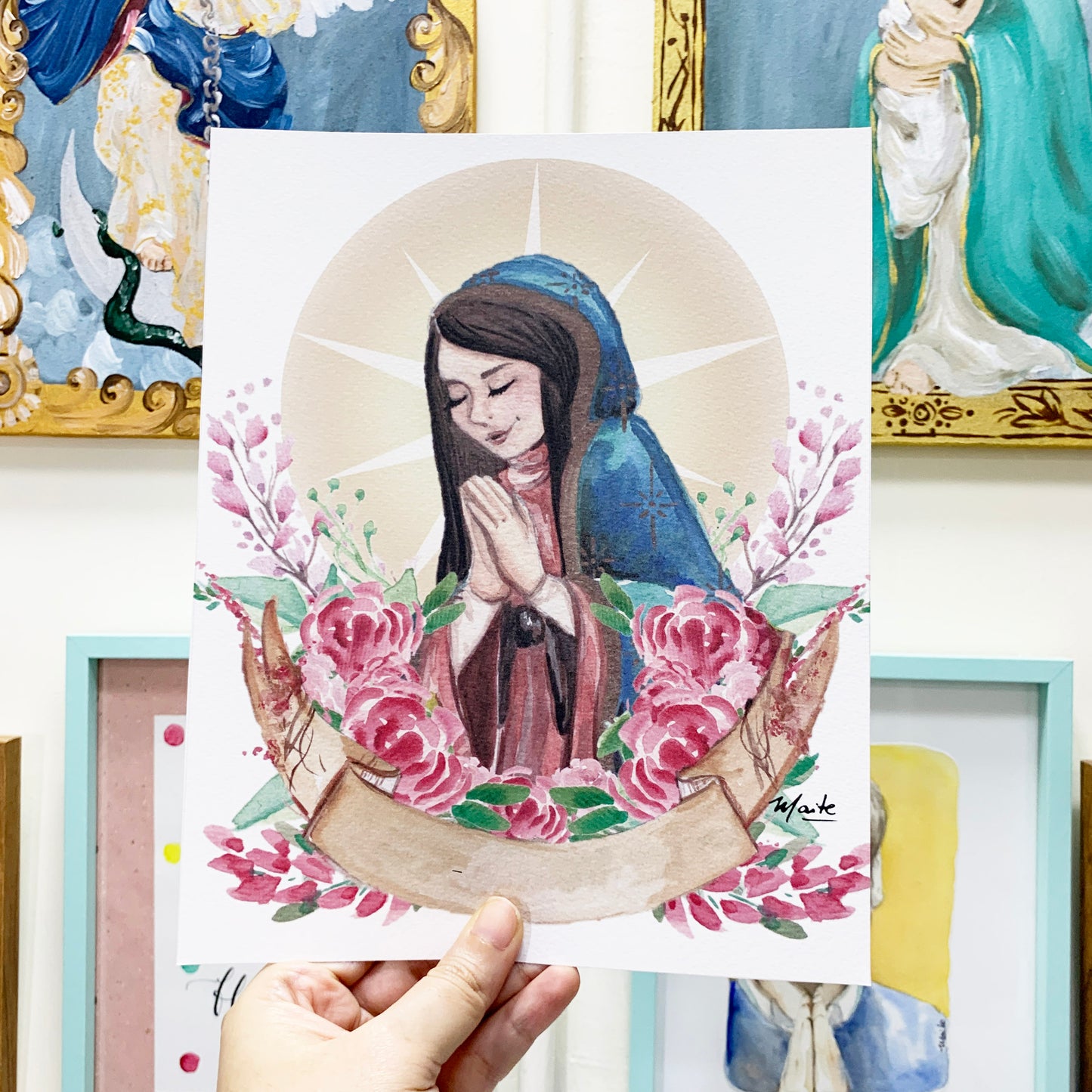 Lámina de la Virgen de Guadalupe - Print - Maria Mírame