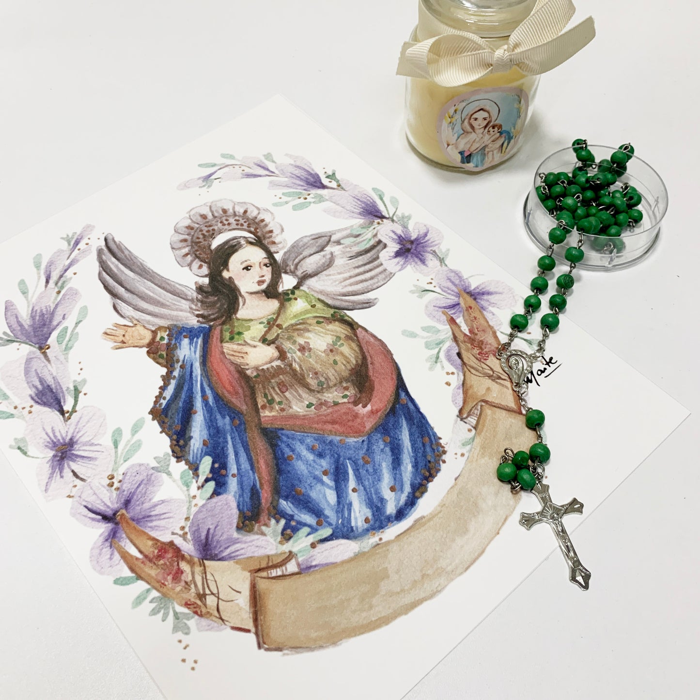 Lámina de La Virgen Alada de Quito - Print - Maria Mírame